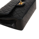 Chanel Quilted Lambskin 24K Gold Medium Double Flap Shoulder Bag