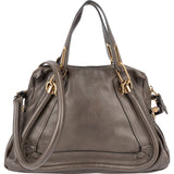 Chloé Pebbled Leather Paraty Shoulder Handbag