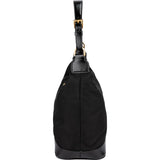 Prada Tessuto Saffiano Lux Leather Triangle Hobo Shoulder Bag