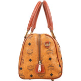 MCM Monogram Visetos Boston Handbag - vintageandkickz