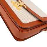 Celine Classic Box Cotton & Calfskin Teen Triomphe Crossbody Bag