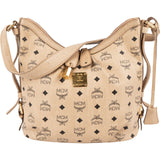 MCM Monogram Visetos Hobo Shoulder Crossbody Bag