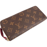 Louis Vuitton Monogram Canvas Clemence Zippy Wallet