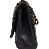 Chanel Quilted Lambskin Jumbo Double Flap Crossbody Bag