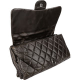 Chanel Quilted Lambskin Palladium Single Flap Crossbody Bag