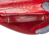 Chanel Quilted Lambskin Bicolor Double Flap Shoulder Bag