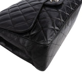 Chanel Quilted Lambskin Palladium Jumbo Single Flap Crossbody Bag