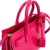 Saint Laurent Pink Leather Sac De Jour Handbag