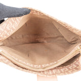Fendi Monogram FF Zucca Canvas Baguette Buckle Shoulder Bag