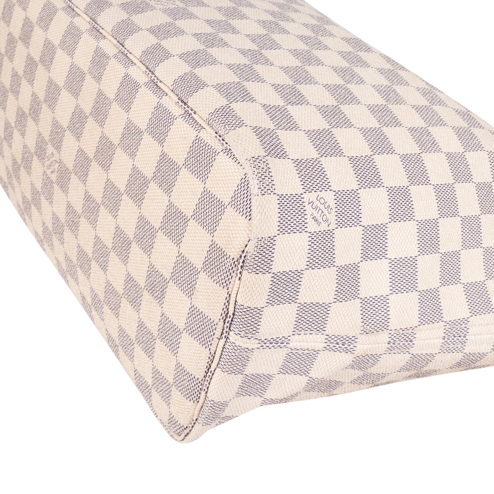 [🔄️B06 / F56] Louis Vuitton Monogram Damier Azur Canvas Neverfull MM Shoulder Bag - vintageandkickz
