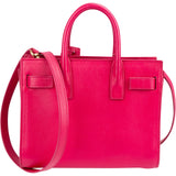 Saint Laurent Pink Leather Sac De Jour Handbag