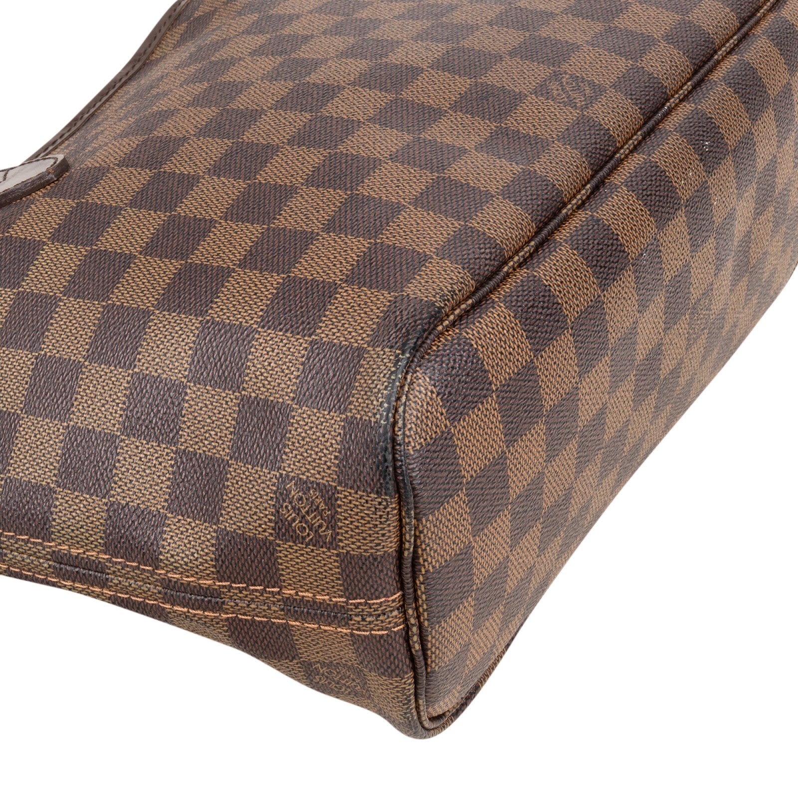 Louis Vuitton Monogram Damier Ebene Canvas Neverfull PM Shoulder Bag - vintageandkickz