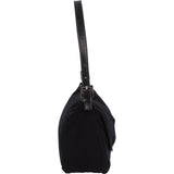 Fendi Black Cotton Mamma Baguette Buckle Shoulder Bag