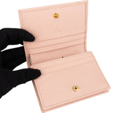 Gucci Grained Leather GG Marmont Flap Small Wallet