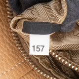 Prada Beige Vitello Daino Leather Buckle Shoulder Bag