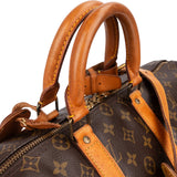 Louis Vuitton Monogram Canvas Keepall 50 Bandoulière Travel Bag