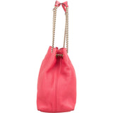 Gucci Grained Pink Leather GG Soho Chain Tote Shoulder Bag