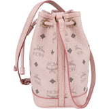 MCM Pink Monogram Visetos Mini Drawstring Crossbody Bag?