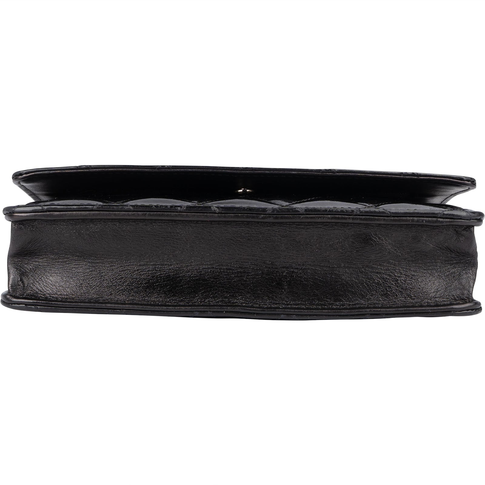 Chanel Quilted Patent Leather Wallet On Chain Crossbody Bag - vintageandkickz