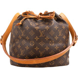 Louis Vuitton Monogram Canvas Sac Noé Petit Shoulder Bag