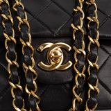 Chanel Quilted Lambskin 24K Gold Medium Double Flap Shoulder Bag