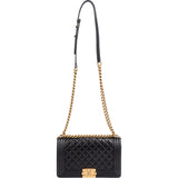 Chanel Quilted Lambskin Medium Boy Crossbody Bag