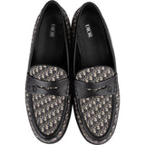 Dior Oblique Jacquard Monogram Leather Explorer Loafers (45)