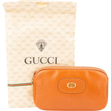Gucci Vintage Orange Leather Small Pouch