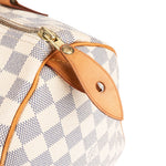 Louis Vuitton Monogram Damier Azur Canvas Speedy 30 Handbag - vintageandkickz