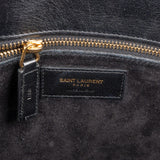 Saint Laurent Tweed & Leather Sac de Jour Handbag