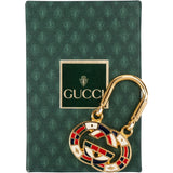 Gucci Enamel Interlocking G Keychain Key Holder