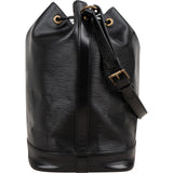 Louis Vuitton Noir Epi Leather Sac Noé Grande Shoulder Bag