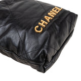 Chanel 22 Quilted Lambskin Drawstring Crossbody Bag