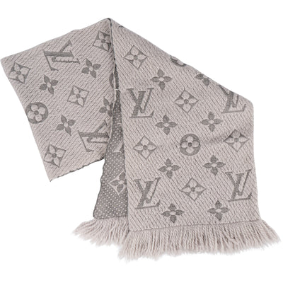 Louis Vuitton Wool Monogram Logomania Schal Scarf - vintageandkickz