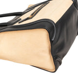 Céline Bicolor Grained Leather Luggage Handbag