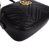 Gucci Matelassé Leather GG Marmont Camera Crossbody Bag