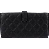 Chanel Quilted Caviar Leather Classic CC Flap Wallet