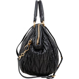 Miu Miu Matelassé Nappa Leather Bauletto Handbag