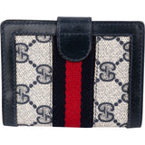 Gucci Monogram GG Supreme Canvas Web Stripe Card Holder Cover