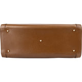 Gucci Brown Leather Bamboo Top Handle Handbag