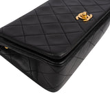 Chanel Quilted Lambskin Small 24K Gold Single Flap Crossbody Bag