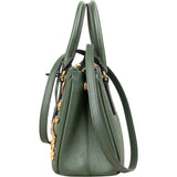 Prada Saffiano Leather Golden Floral Pelletteria Galleria Mini Handbag