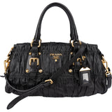 Prada Nappa Leather Gaufre Satchel Handbag