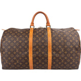 Louis Vuitton Monogram Canvas Keepall 55 Travel Bag