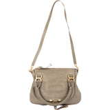 Chloé Grained Calfskin Marcie Satchel Handbag