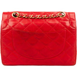 Chanel Quilted Lambskin Bicolor Double Flap Crossbody Bag
