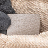 Gucci Grey Leather Bamboo Tassel Clutch