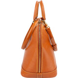 Louis Vuitton Cognac Epi Leather Alma PM Handbag