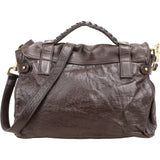 Mulberry Brown Buffalo Leather Small Alexa Satchel Handbag