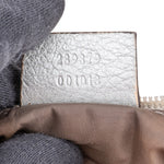Gucci Silver Guccissima Leather Hobo Shoulder Bag - vintageandkickz